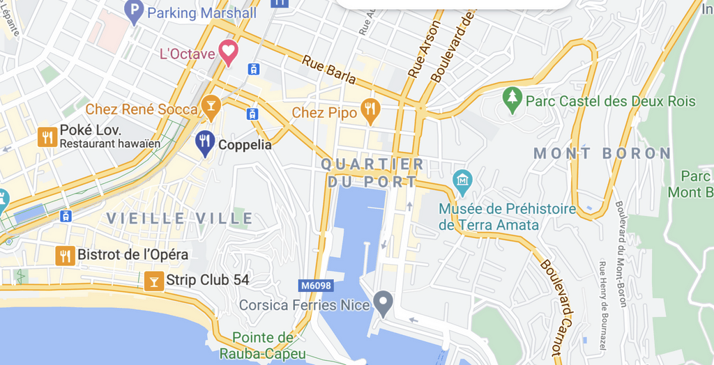 Coppélia restaurant pizzéria Nice